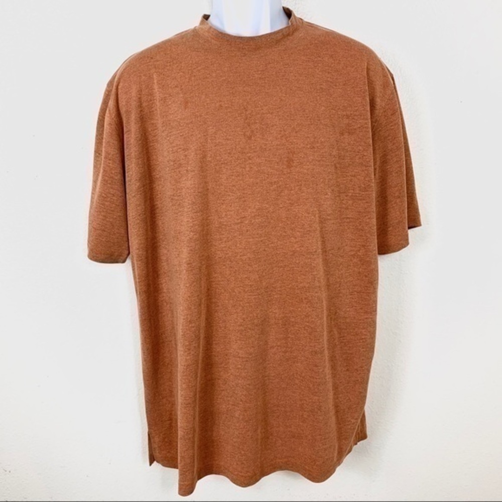 Allora Men’s Shirt brown short sleeve sz Large